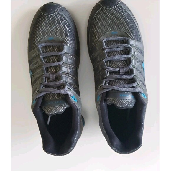 Nike Shox NZ Women 9 Sparkly Grey and Turquoise Rare 392868-040 - Picture 6 of 14